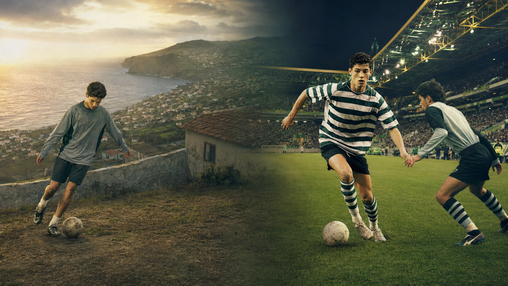 Cristiano Ronaldo entrenando en Madeira y dando sus primeros pasos en Sporting CP