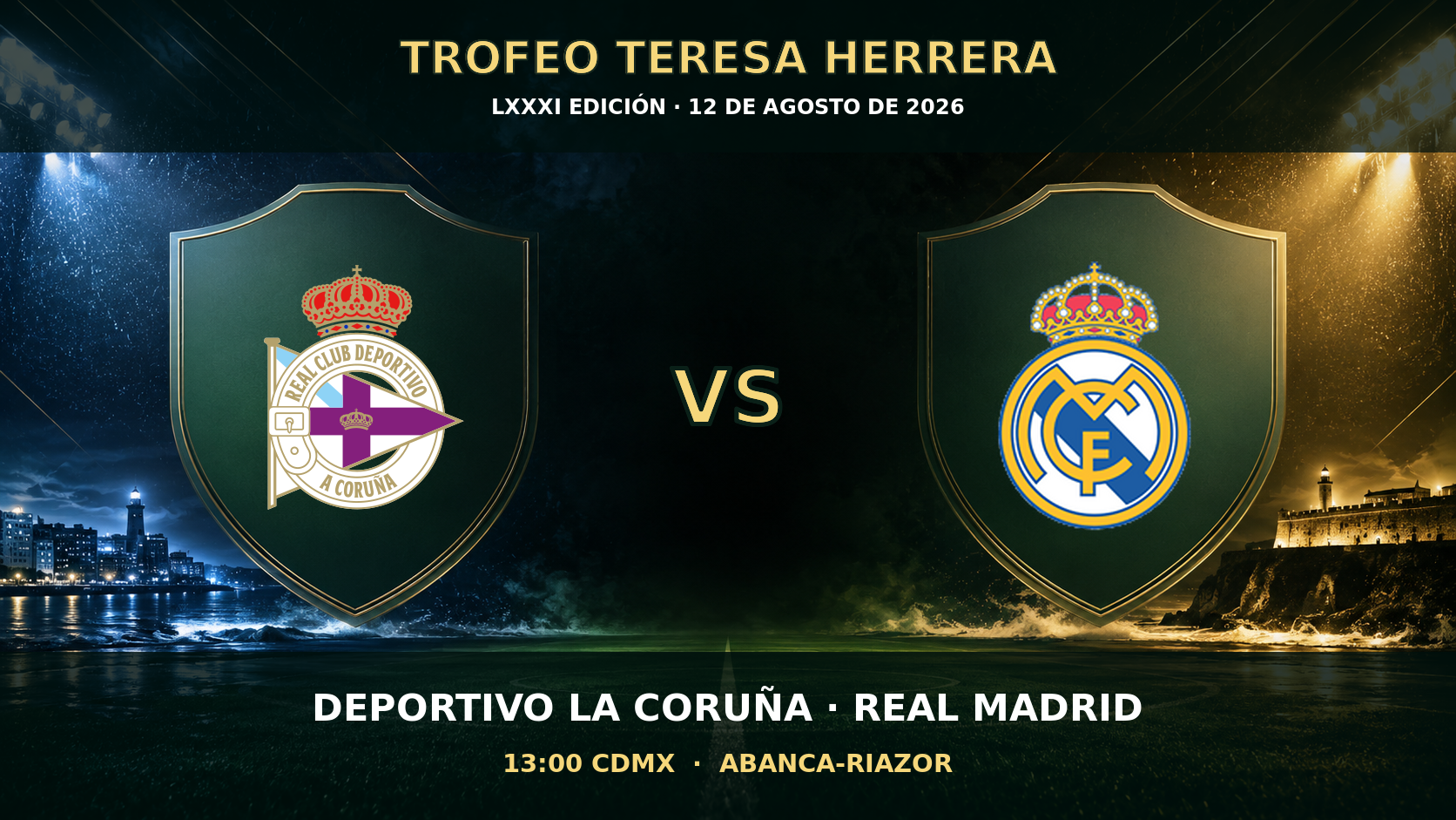 Deportivo La Coruña vs Real Madrid, previa del Trofeo Teresa Herrera 2026